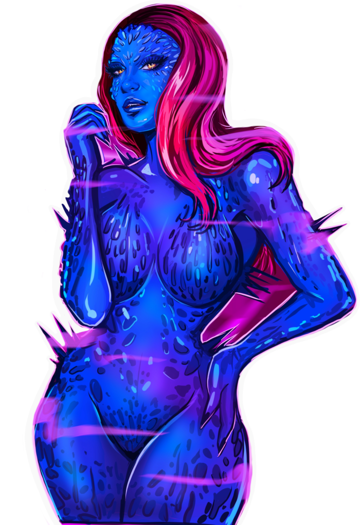 Holly-Wolf-Mystique-Cosplay-Sticker