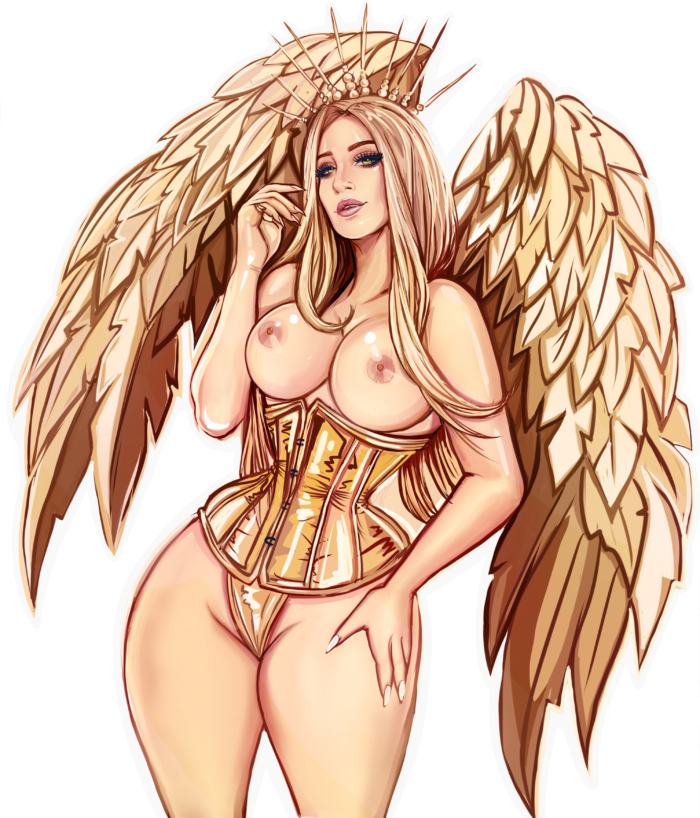 Gold-Angel-Sticker-NSFW